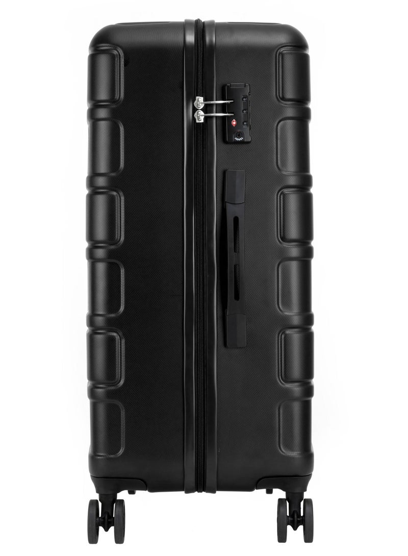 AMERICAN TOURISTER Bricklane Suitcase, 4 Spinner Wheels, Hard Top, Polycarbonate, Jet Black|Lightweight|Scratch & Impact Resistance|TSA Lock|Inner Mesh Zippered Pocket - 3 Years International Warranty - Image 3